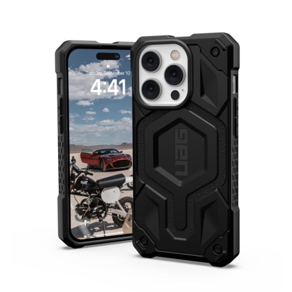 UAG iPhone 14 Pro -kuori Monarch Pro Magsafe - Kevlar Musta