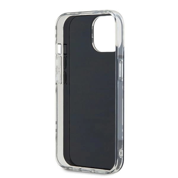 DKNY iPhone 15/14 Plus Mobilskal IML Checkered Mono Pattern Svart
