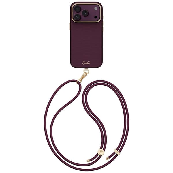 UNIQ Mobilskal För iPhone 18 Pro Max/17 Pro Max Coehl Mirelle - Burgundy
