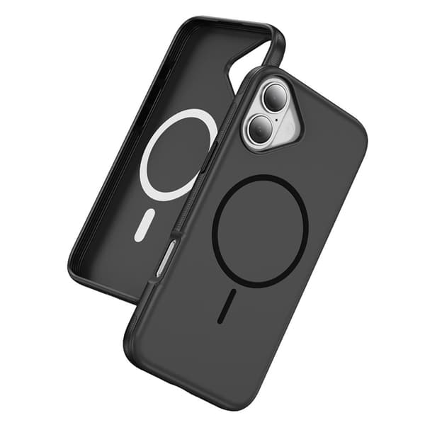 Mobilskal till iPhone 17 MagSafe PC + TPU Shockproof - Svart Svart