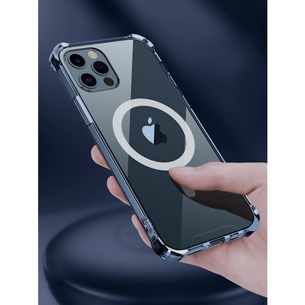 ShockProof Magsafe -kuori iPhone 13 Pro Max - läpinäkyvä Transparent
