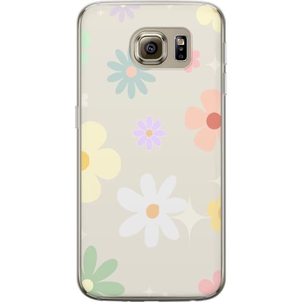 Taske til Samsung Galaxy S6 med fejende blomster
