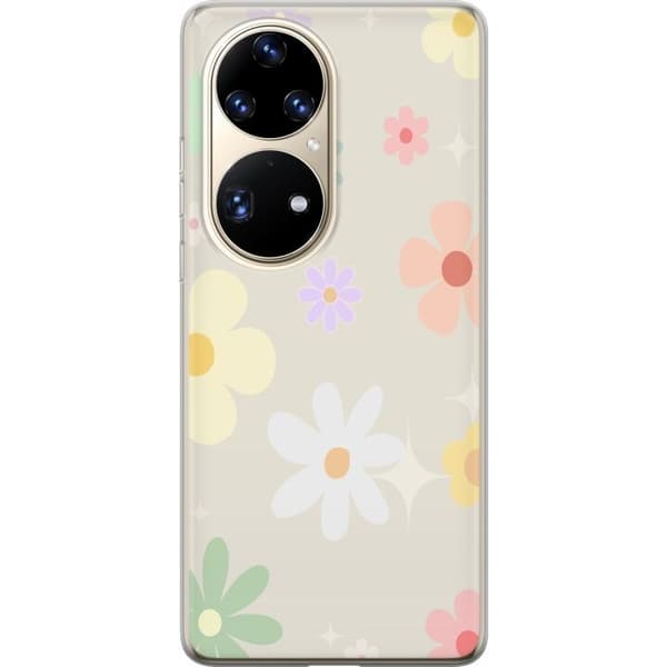 Mobilskal till Huawei P50 Pro med fejdande blommor