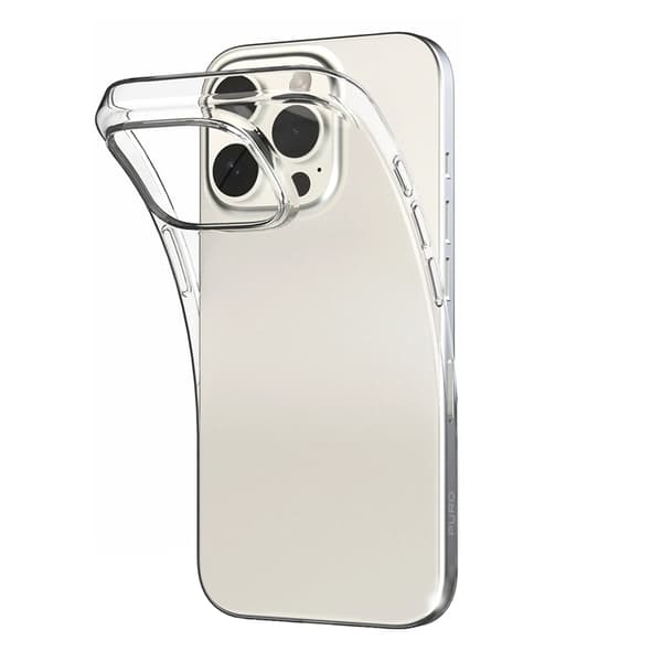 Puro Telefontaske til iPhone 16 Pro Max Silikone 03 Nude - Gennemsigtig Transparent