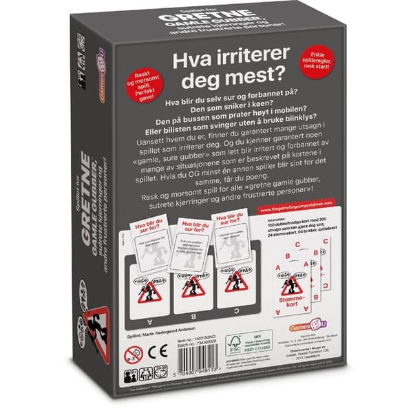 GAMES4U Brætspil Gretne Old Man/Grumpy Old Men (DA)