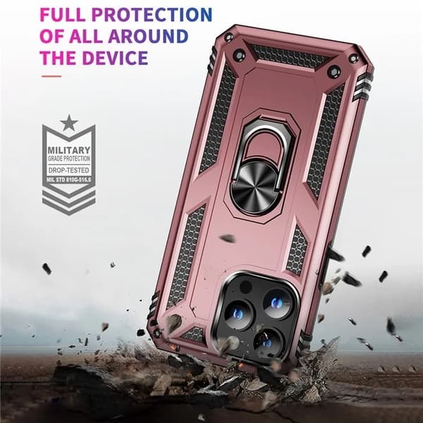 Mobilskal till iPhone 15 Pro med Kickstand - Roséguld Roséguld
