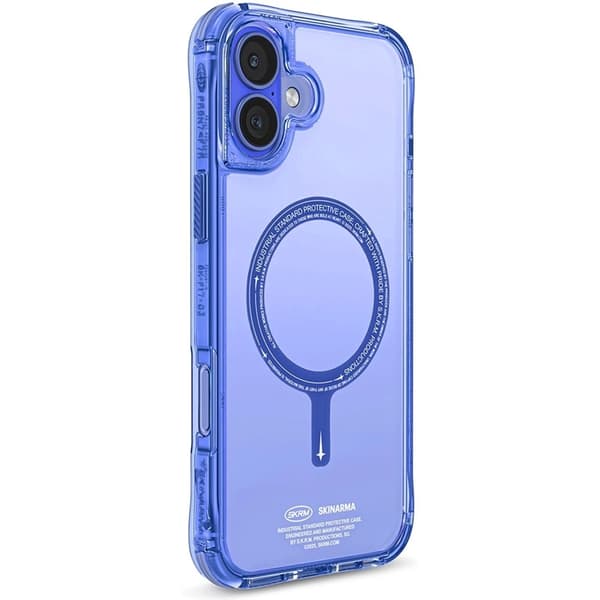 Skinarma Telefontaske til iPhone 16 Plus MagSafe Saido - Blå Blå