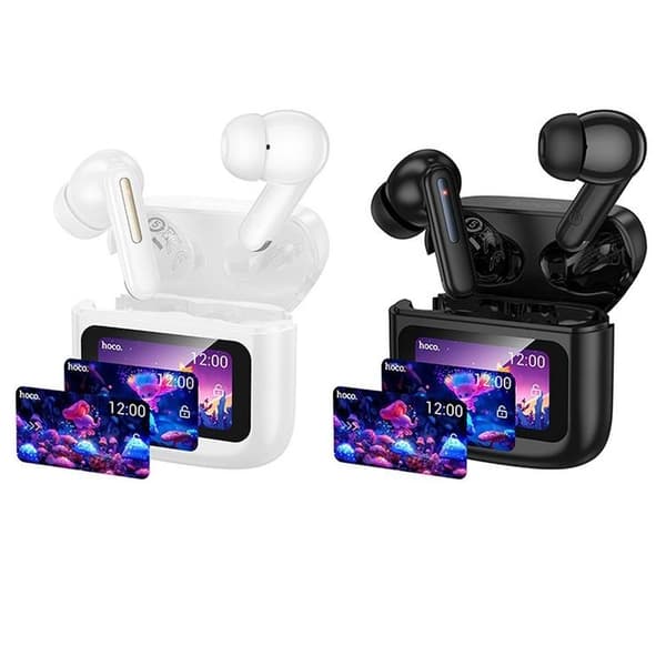 Hoco TWS In-Ear Hörlurar Trådlösa med Pekskärm EQ14 - Vit Vit