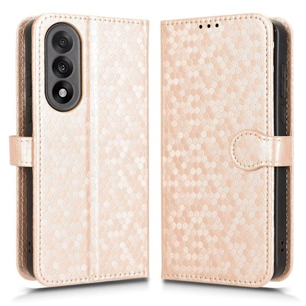 OnePlus Nord 5 Konstläder Plånboksfodral Dot Pattern Imprint - Roséguld Roséguld