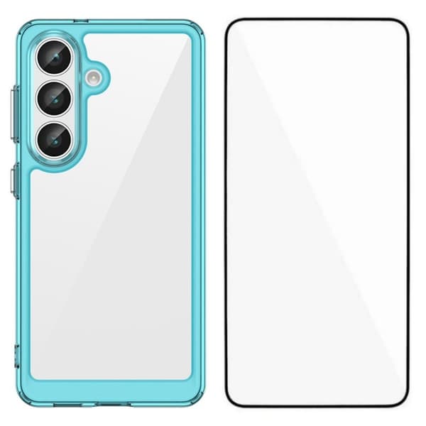 WANLONFENG Mobilskal till Samsung Galaxy S26 TPU XC Serie - Transparent Blå