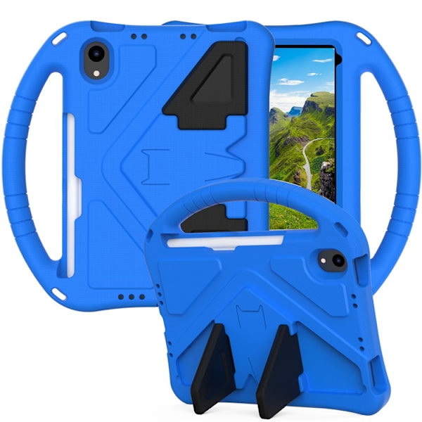iPad mini (2024/2021) Skal EVA Kickstand - Blå Blå