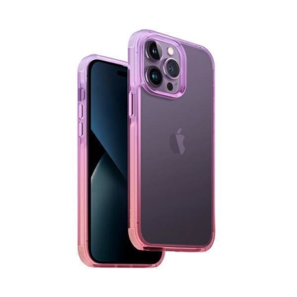 UNIQ iPhone 14 Pro Max Case Combat Duo - violetti/vaaleanpunainen