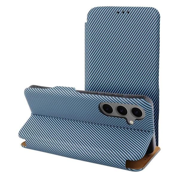 Galaxy S25 Plus Pung Taske Folio Sidemagnet - Blå Blå
