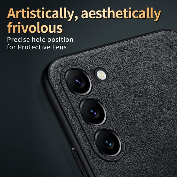 SULADA Mobilskal till Galaxy S25 PU Läder + TPU + PC Blå