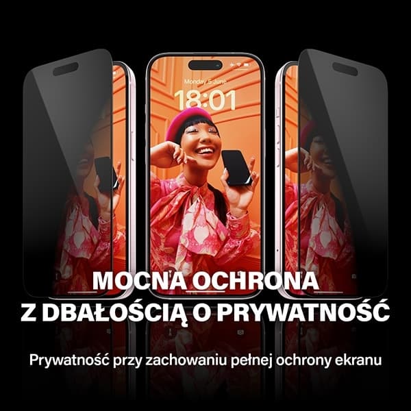 PanzerGlass iPhone 15 Pro Härdat Glas Skärmskydd Privacy
