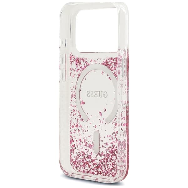 Guess Mobilskal För iPhone 18 Pro Max/17 Pro Max Magsafe Resin Bottom Glitter