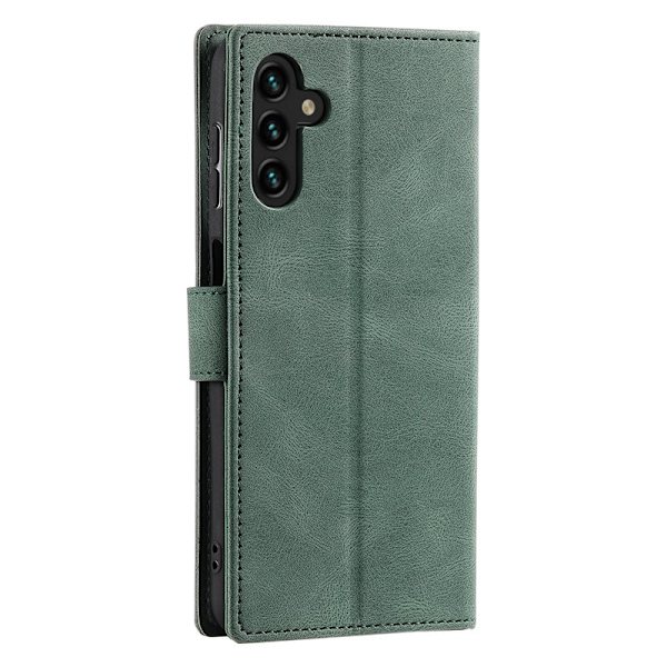 Plånboksfodral för Samsung Galaxy S26 Konstläder med handledsrem - Grön