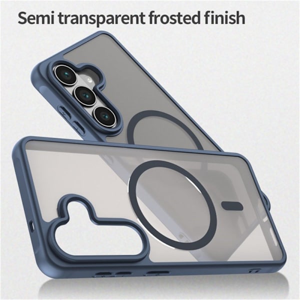 WANLONFENG Mobilskal för Samsung Galaxy S26 Magnetiskt PC + TPU - Blå