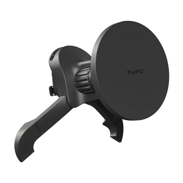Puro MagSafe Bilholder Luftventil Justerbar - Sort Svart