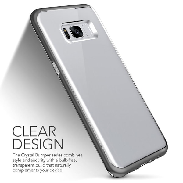 Verus Crystal Bumper Skal till Samsung Galaxy S8 Plus - Dark Silver Silver
