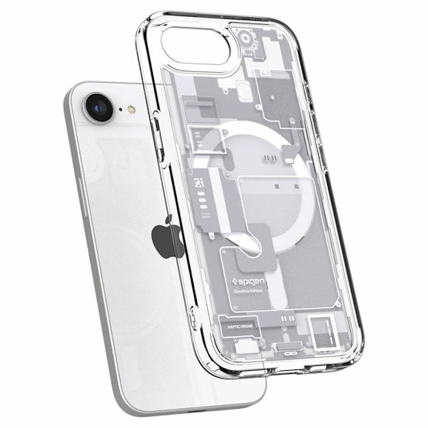 Spigen Mobilskal till iPhone 16e Magsafe Ultra Hybrid - Zero One Vit Vit