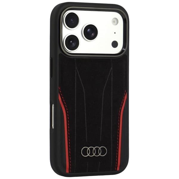 Audi Mobilskal För iPhone 18 Pro Max/17 Pro Max Magsafe R8 Äkta läder - Röd