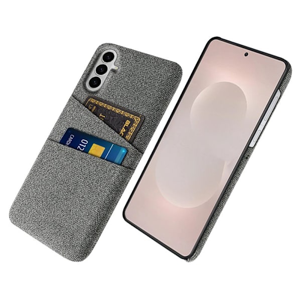 Mobilskal för Samsung Galaxy S26 Plus Kläde + Hård PC - Grå