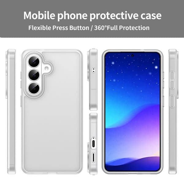 Samsung Galaxy S26 Skal Touch Matte Anti Drop TPU - Matt Vit