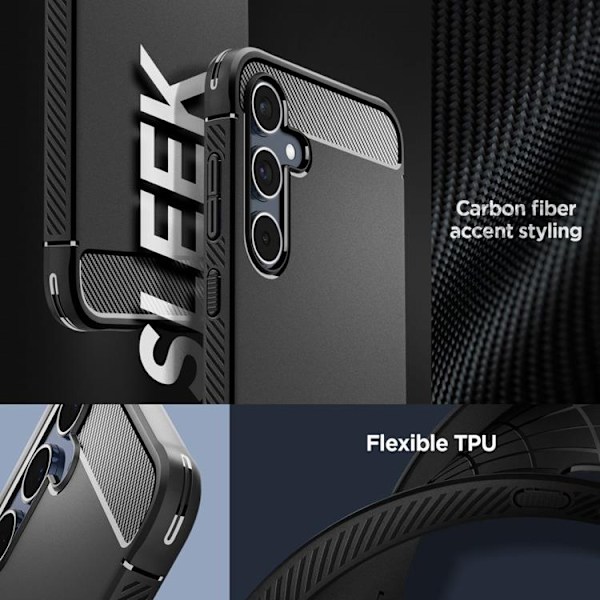 Spigen Galaxy A55 5G Mobilskal Rugged Armor - Svart