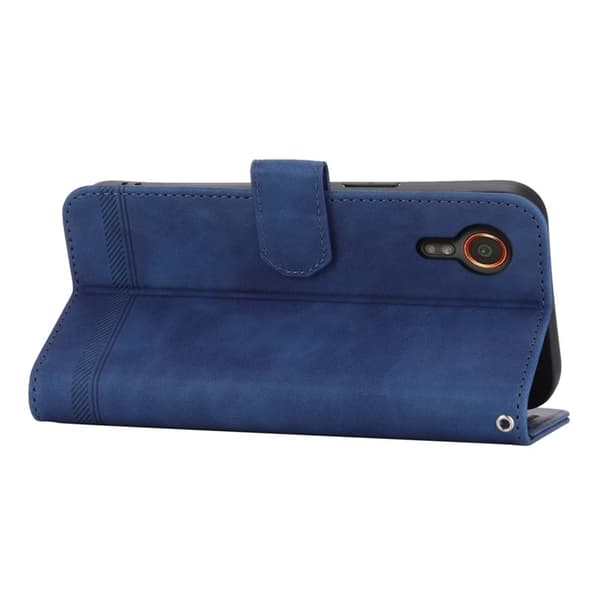 DIERFENG DF-03 Samsung Galaxy Xcover7 Plånboksfodral Konstläder - Blå