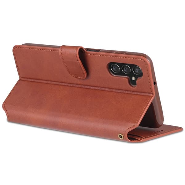 AZNS Book Stand Plånboksfodral Konstläder - Brun för Samsung Galaxy A13 5G