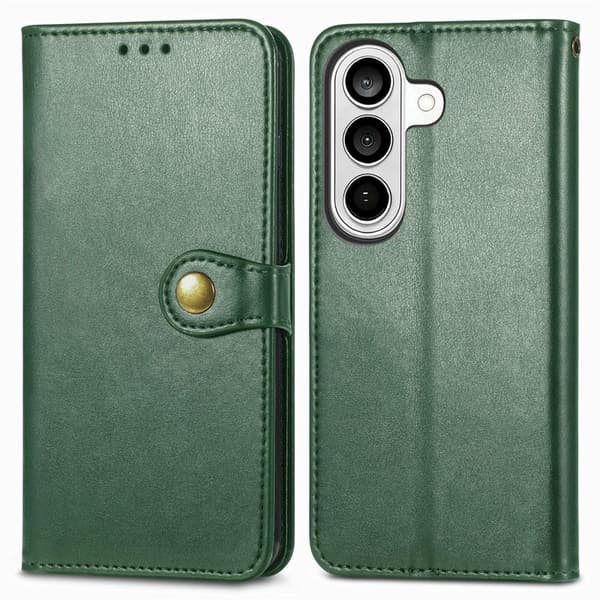 Plånboksfodral för Samsung Galaxy S26 Plus Konstläder Ställ - Grön