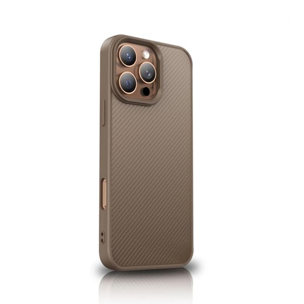 Wozinsky Telefontaske til Galaxy S25 Plus MagSafe Kulfiber - Brun Brun