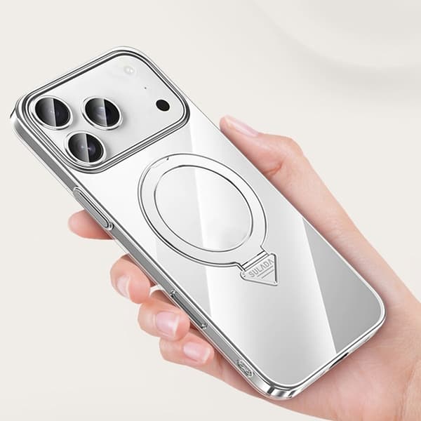 SULADA Mobilskal till iPhone 17 Pro MagSafe Electroplated - Titansvart Svart