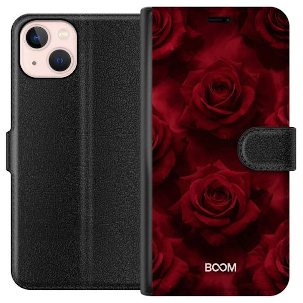 Plånboksfodral till Apple iPhone 13 med Crimson Rose