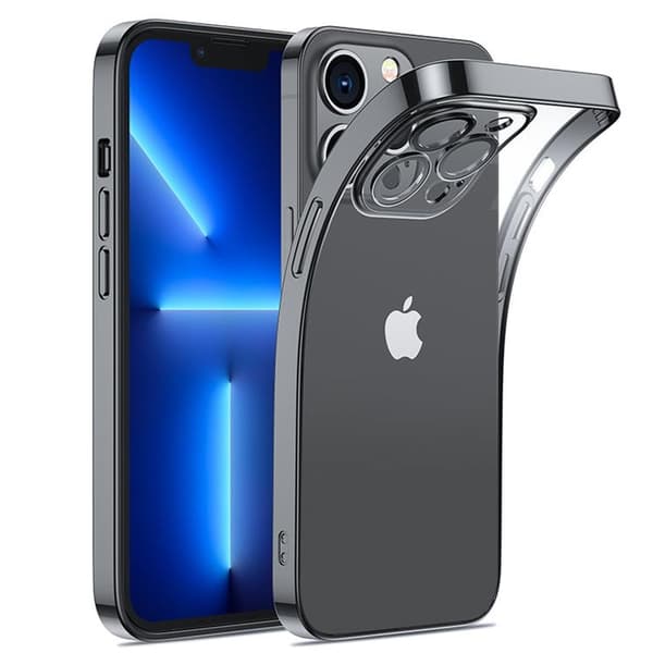 Joyroom iPhone 14 Plus Cover 14Q Med Metalramme - Sort Black