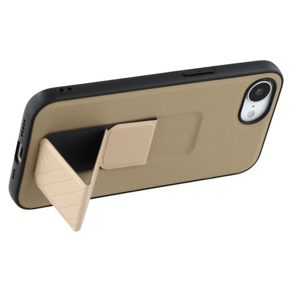 X-LEVEL Mobilskal till iPhone 16e med Kickstand TPU + PU - Guld