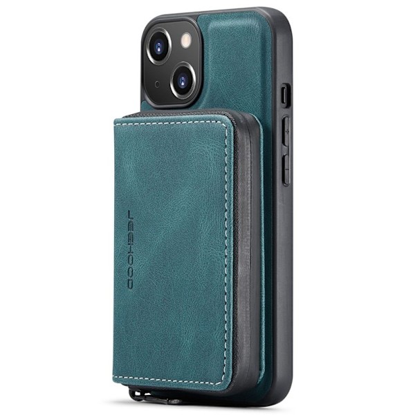 JEEHOOD Mobilskal till iPhone 14 Plus Shockproof KonstLäder Blå