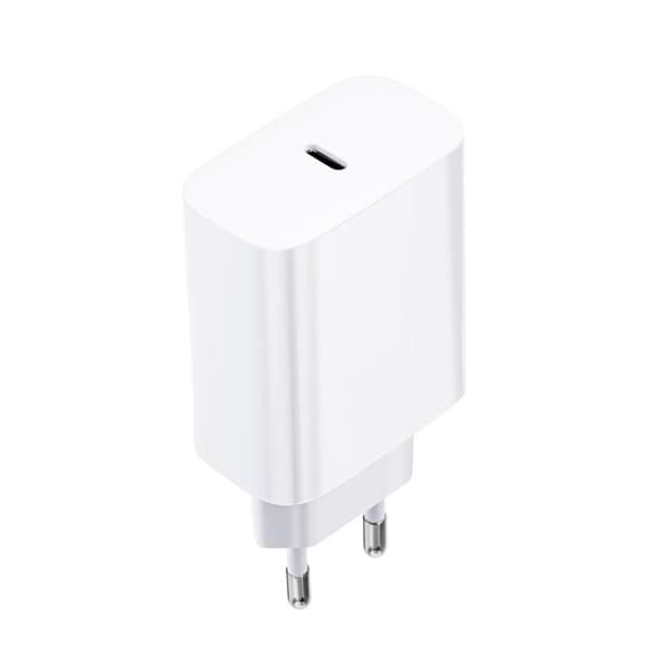 Forcell Reseladdare USB-C med Lightning Kabel 3A 20W - Vit Vit