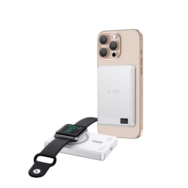 Tech-Protect Powerbank Magsafe 5000mAh LifeMag - Silver Silver