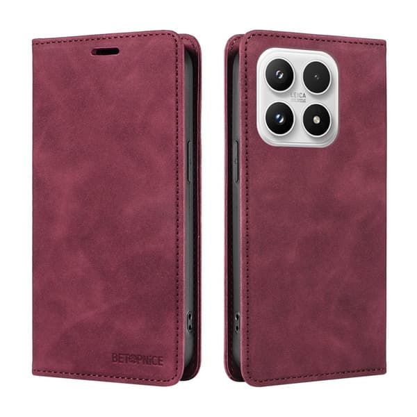 BETOPNICE Xiaomi 17 Plånboksfodral Konstläder - Röd