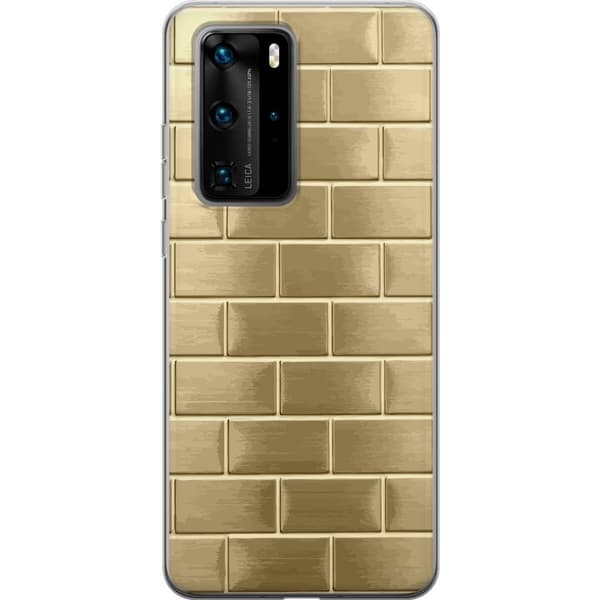 Mobilskal till Huawei P40 Pro med Gyllene Murstenar