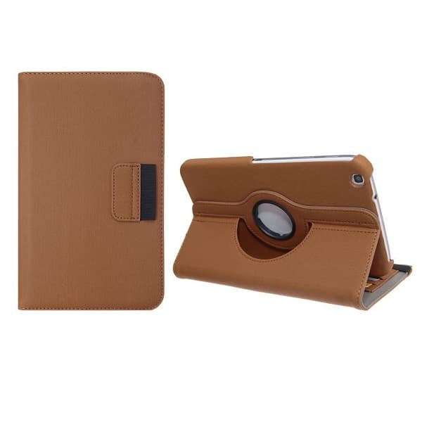 Denim roterende rustningsetui til Samsung Galaxy Tab 3 7.0 (brun) Brown