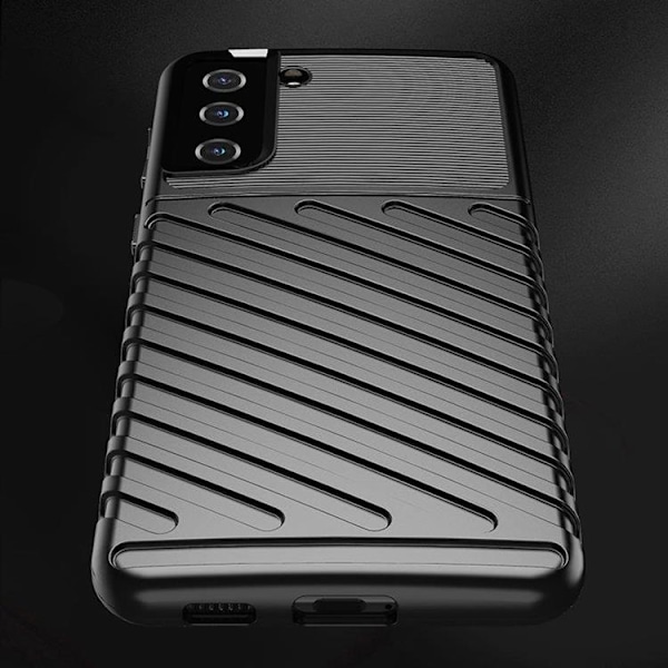 Thunder Flexibel Armored Skal Galaxy S22 Plus - Svart Svart