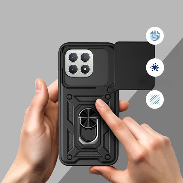 Tech-Protect telefontaske til Xiaomi Poco F8 Pro Camshield Pro - Sort Svart