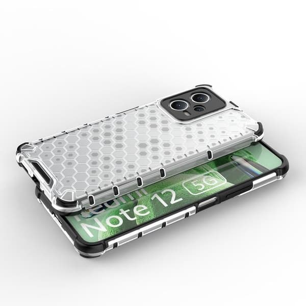 Redmi Note 12/Poco X5 5g Mobilskal Honeycomb - Sort Svart