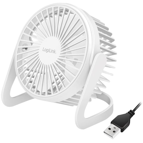 LogiLink USB-fläkt Ø12.7 cm - Vit
