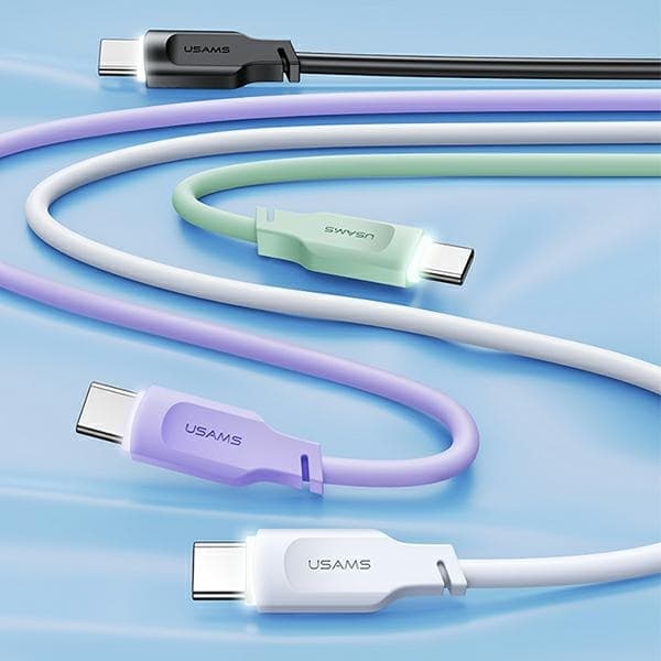 USAMS Kabel USB-C 6A 1,2m Display Lithe (US-SJ568) - Lila