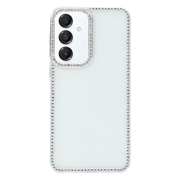 Samsung Galaxy A35 5G Skal TPU + PC Glitterkant - Glitter Transparent