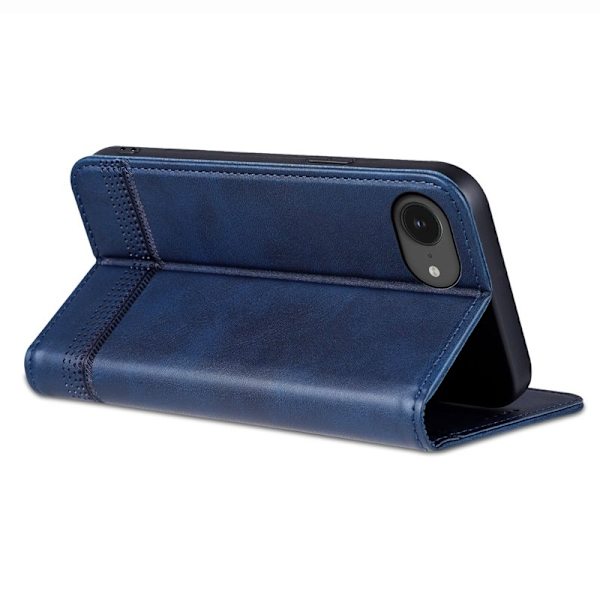 AZNS iPhone 16e Plånboksfodral Konstläder - Blå